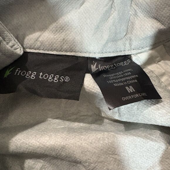 Frogg Toggs Rain Jacket Mens M Gray Waterproof Hooded Lightweight Outdoor Hike - Picture 4 of 8